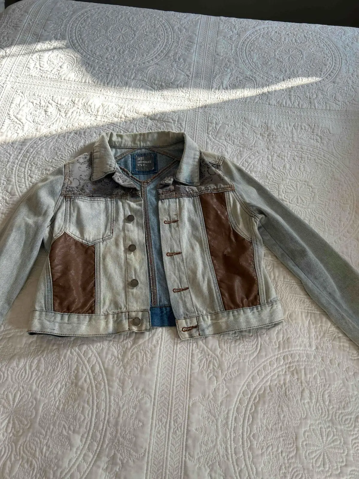 All About Eve Denim Jacket with Panel Details