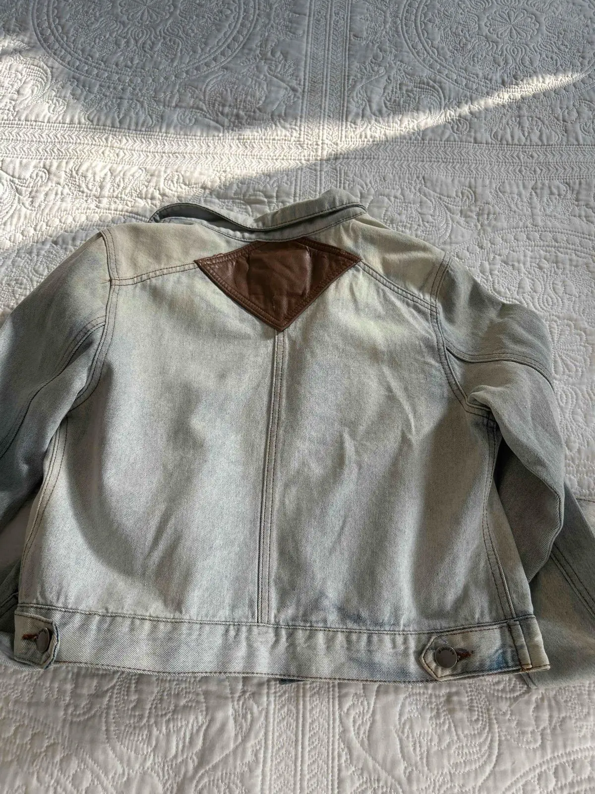 All About Eve Denim Jacket with Panel Details