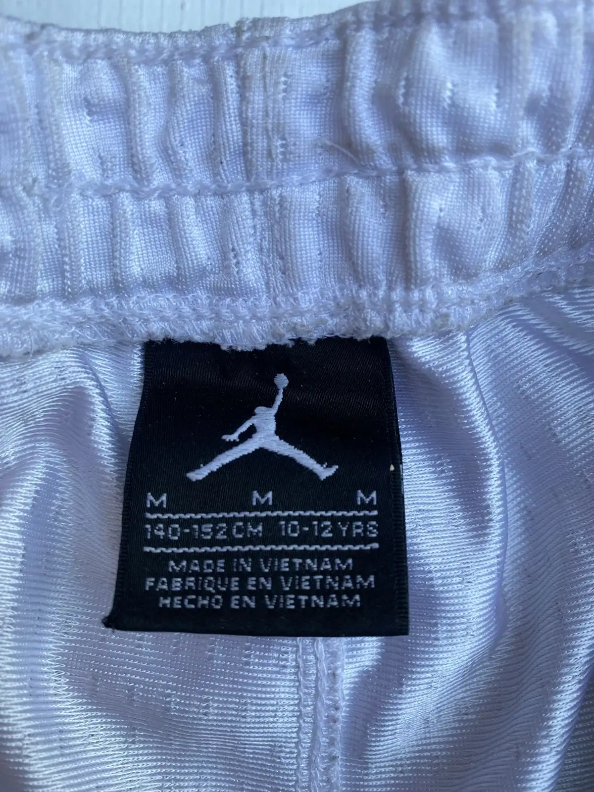 Air Jordan White Mesh Basketball Shorts