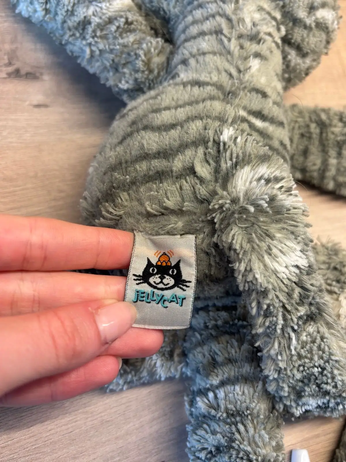 Jellycat Grey Tabby Cat Plush Toy