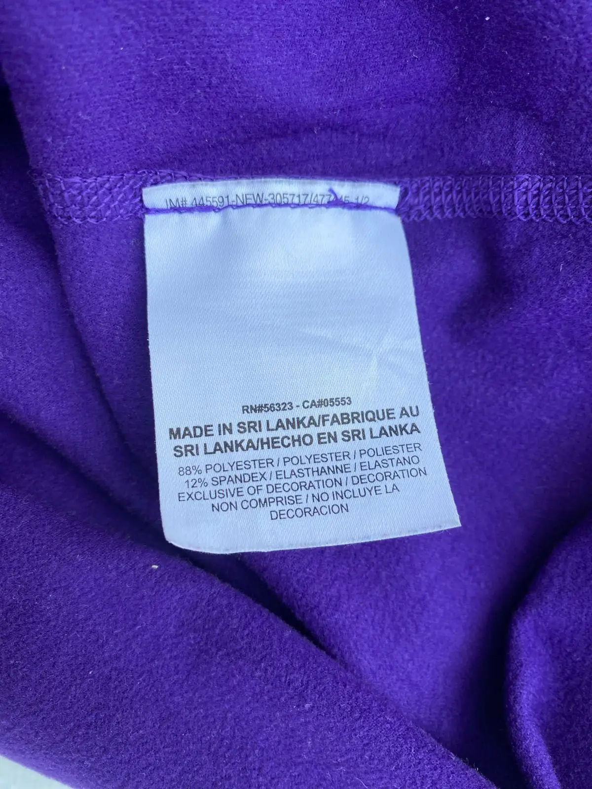 Nike Pro Dri-FIT Half Zip Long Sleeve Top Purple Small