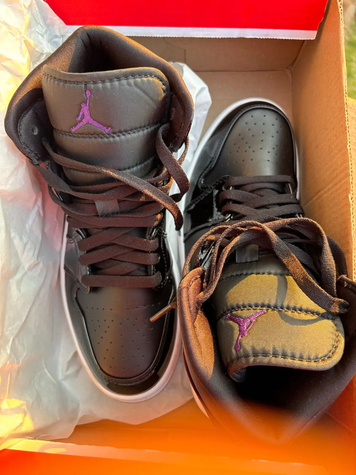 Nike Air Jordan 1 Mid SE Black Patent