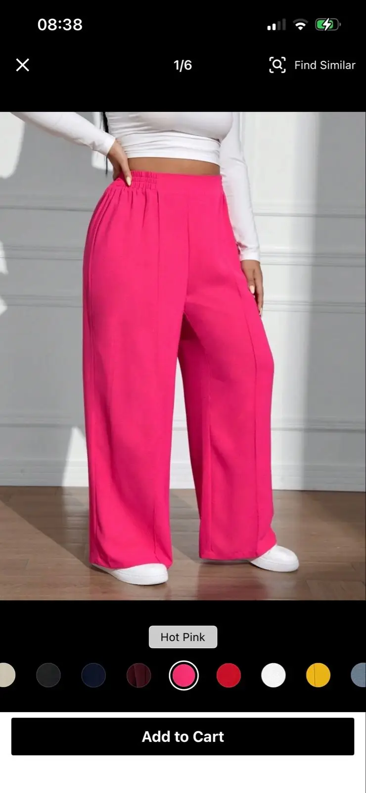 Shein Hot Pink Wide Leg Pants 3XL