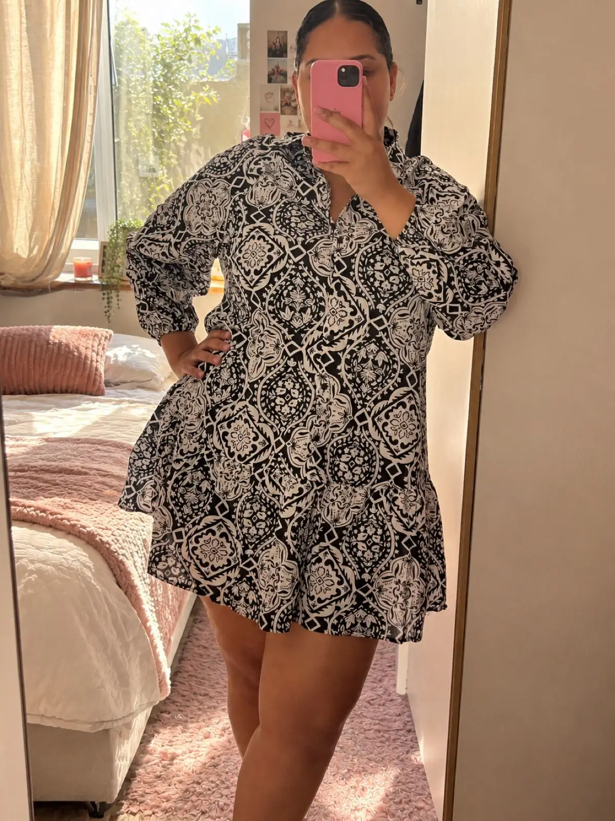 Mr Price Black and White Patterned Dress