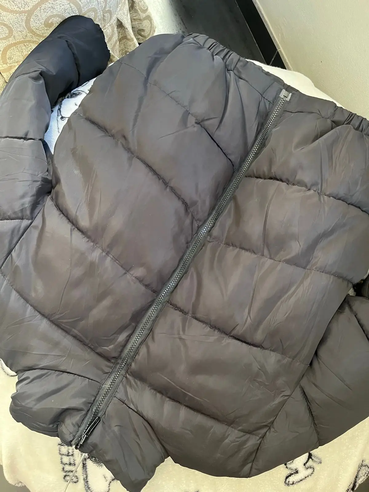 Shein Black Puffer Jacket