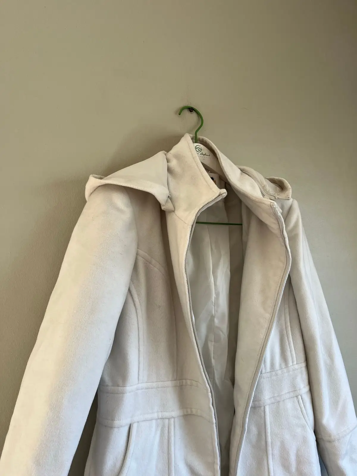 Truworths White Hooded Coat