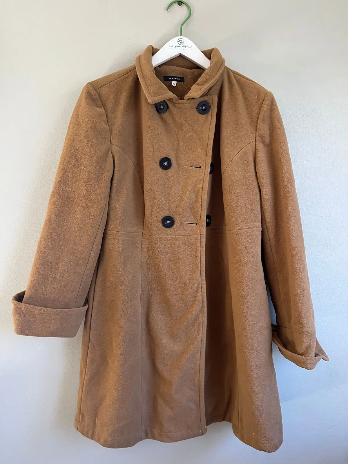 Truworths Brown Double-Breasted Coat