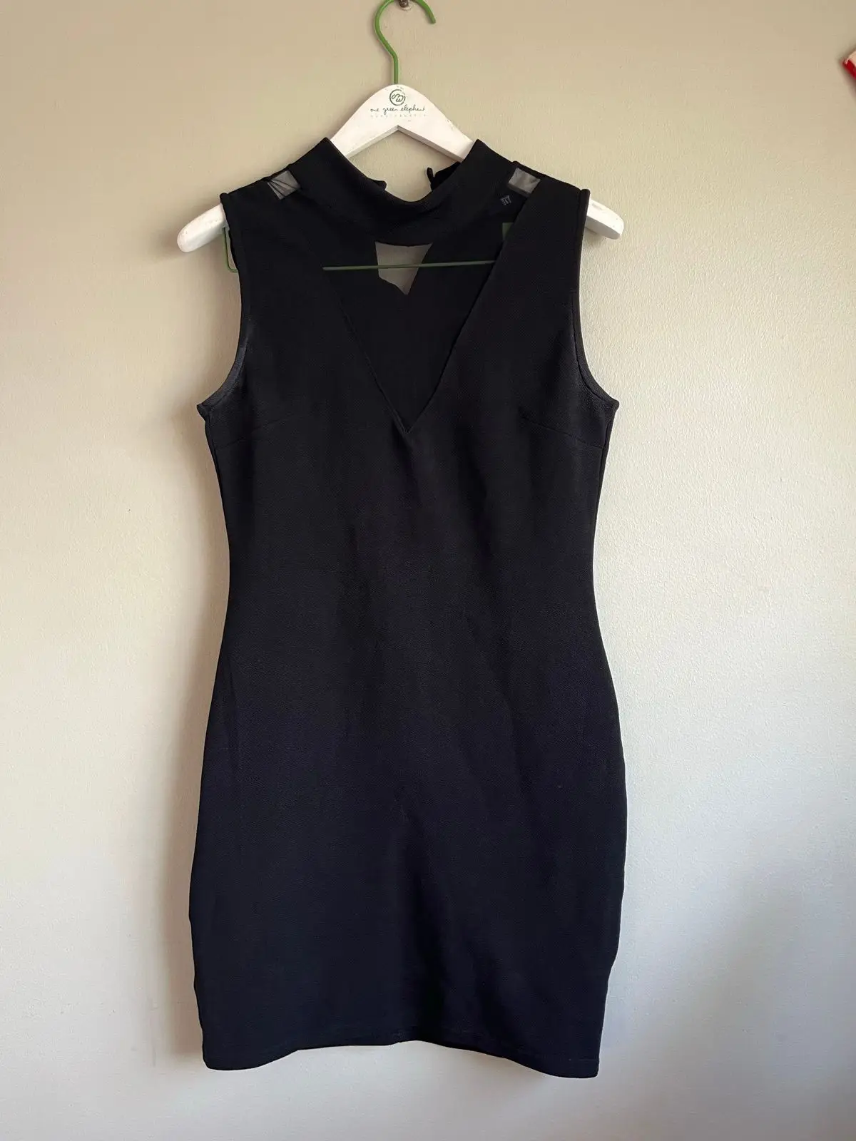 Mr Price Black Sleeveless Dress with Mesh Detail Size XL