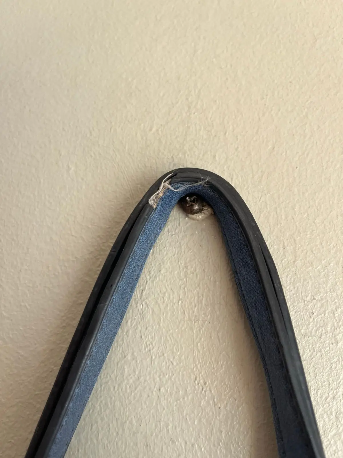 Blue Tote Bag with Strap Detail