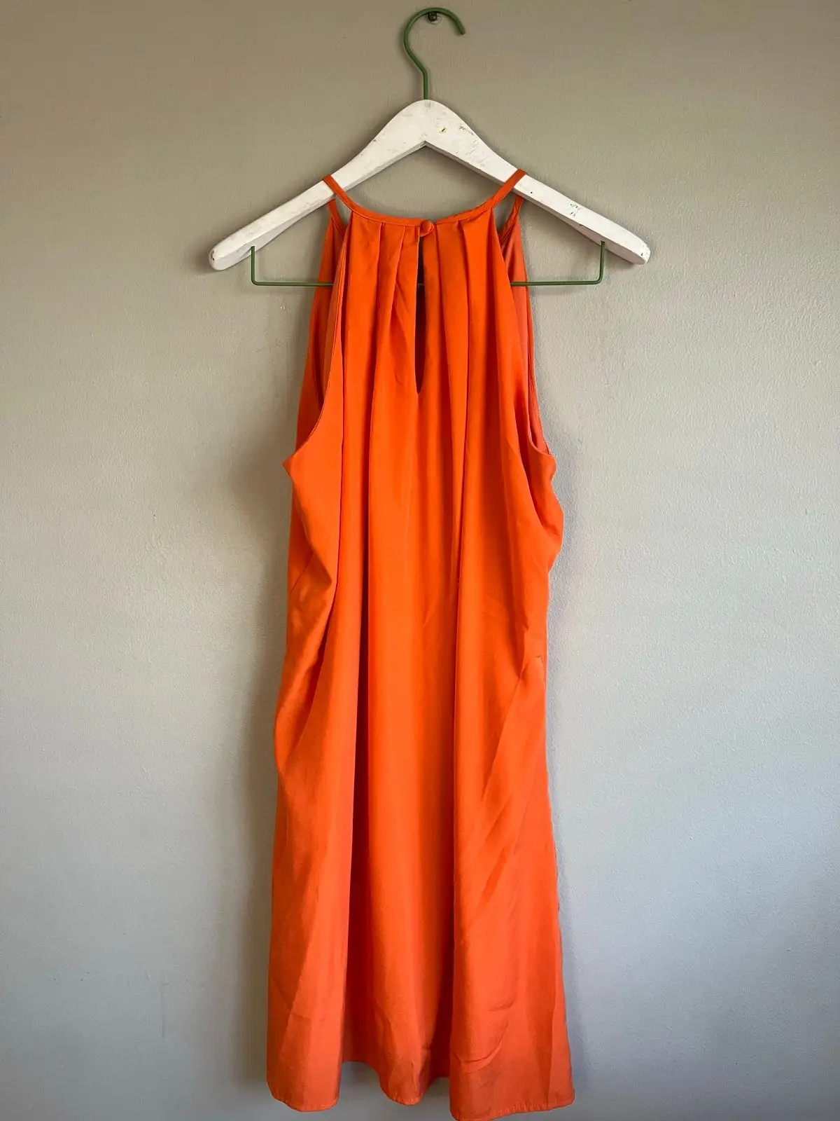 Truworths Orange Pleated Halter Dress Size 38
