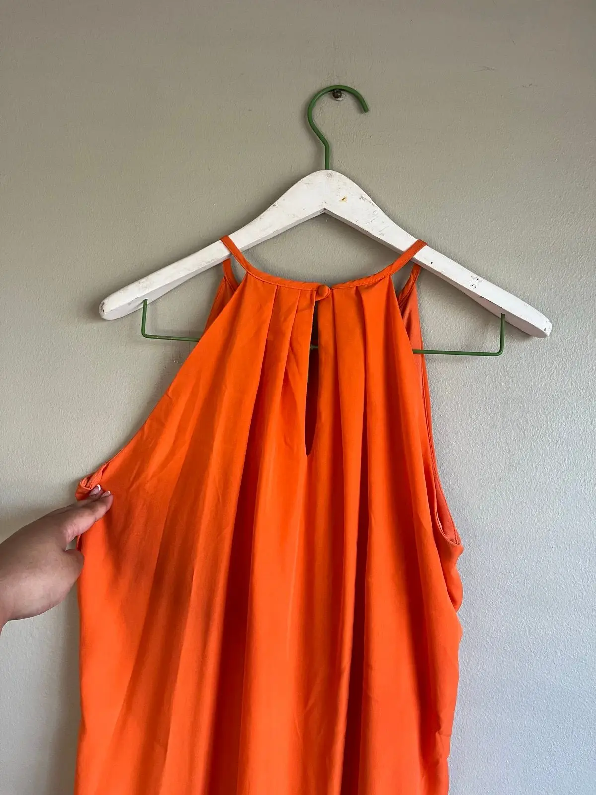 Truworths Orange Pleated Halter Dress Size 38