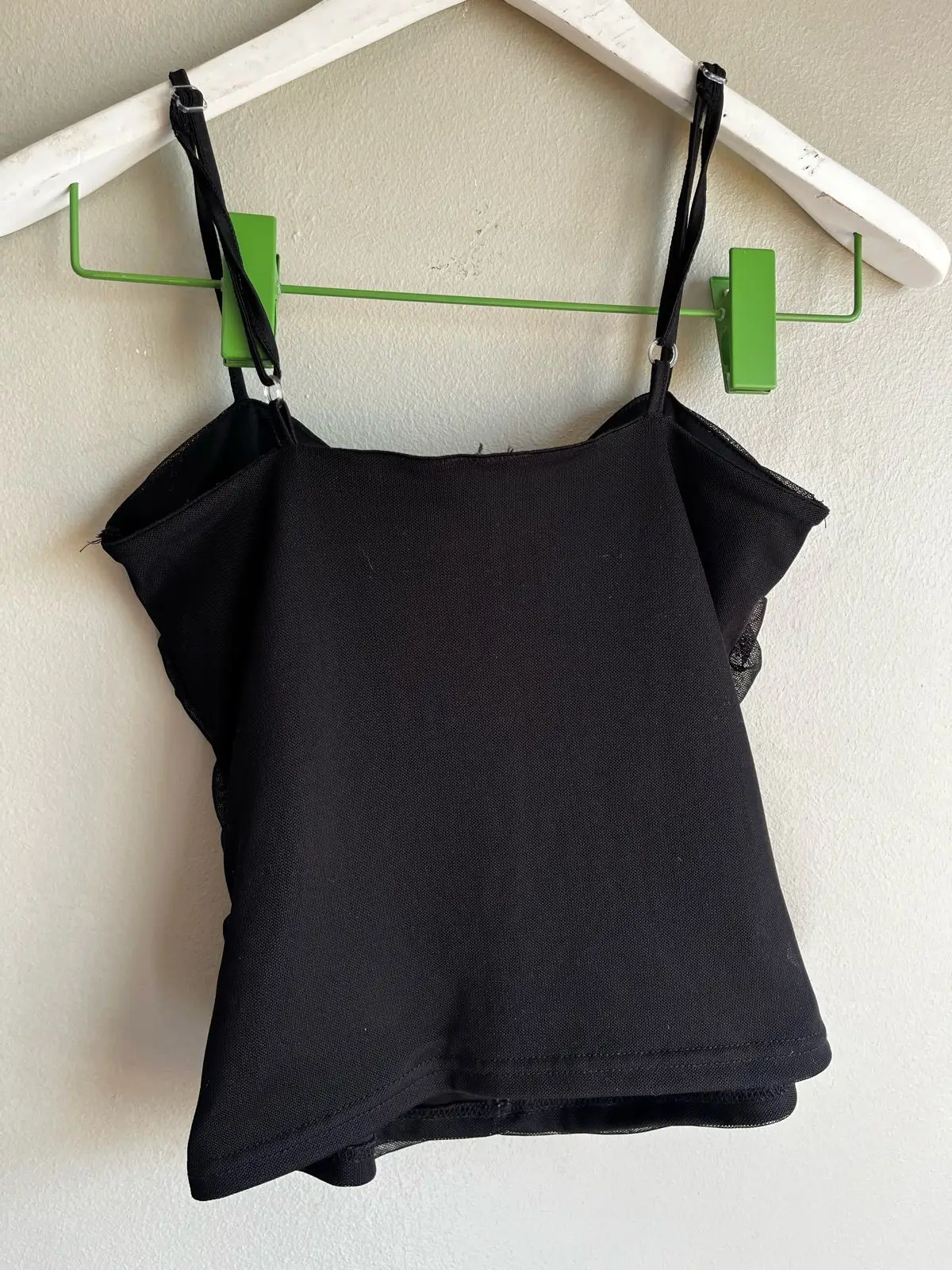 Mr Price Black Ruched Mesh Cami Top S