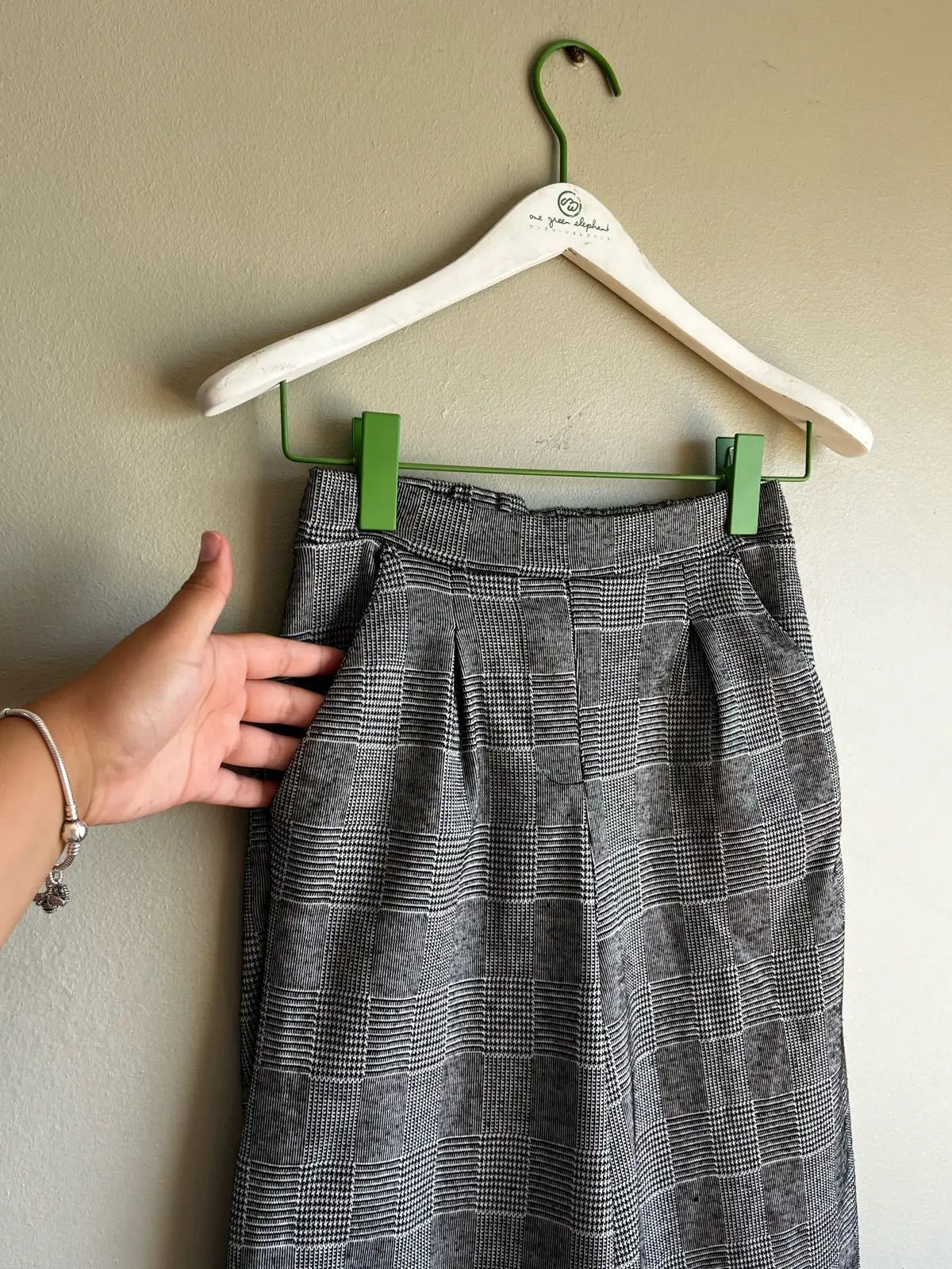 Mr Price Grey Plaid Wide Leg Pants Small