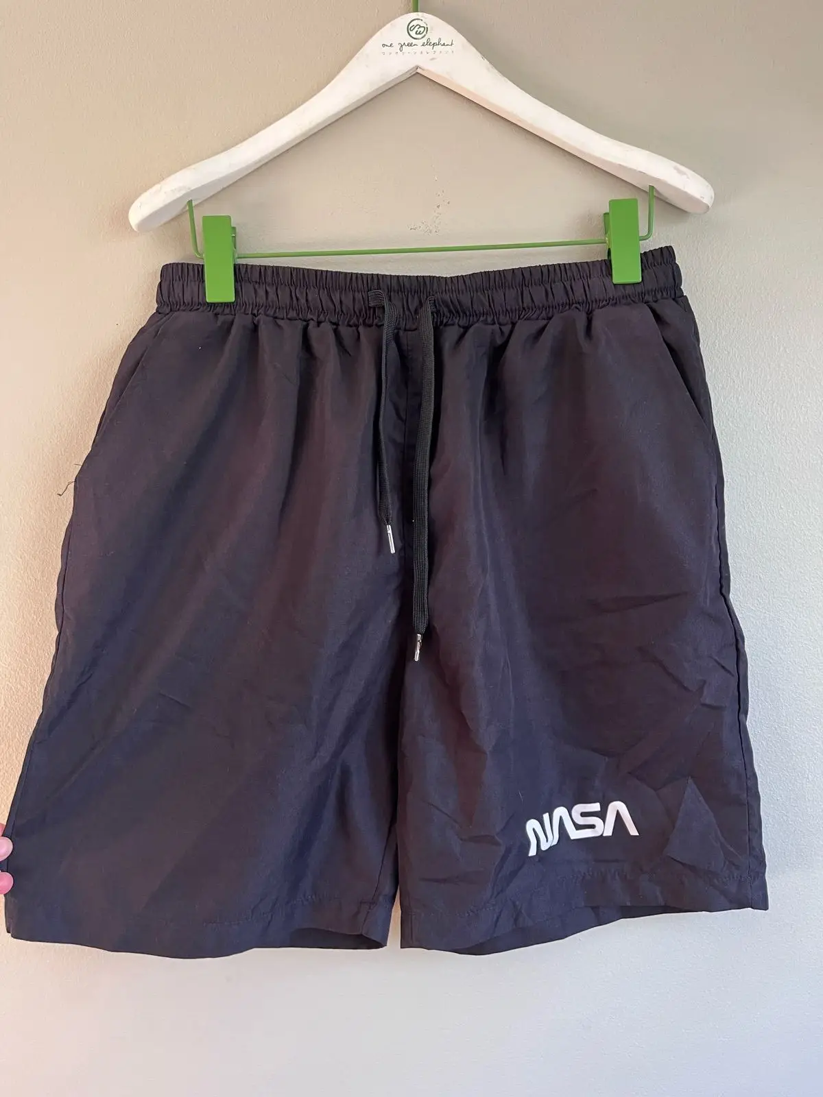 NASA Print Black Shorts