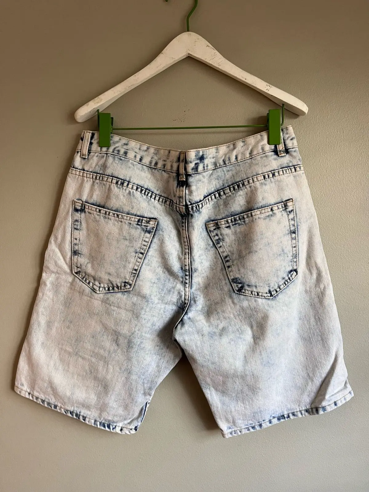 Mr Price Acid Wash Distressed Denim Shorts Size 34