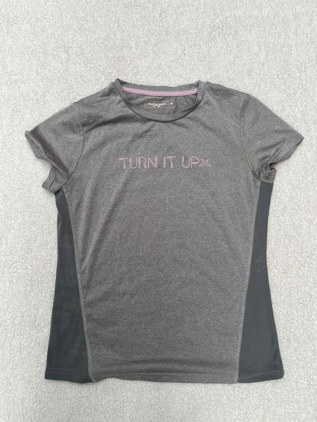 Mr Price Maxed Grey Short Sleeve Active Top
