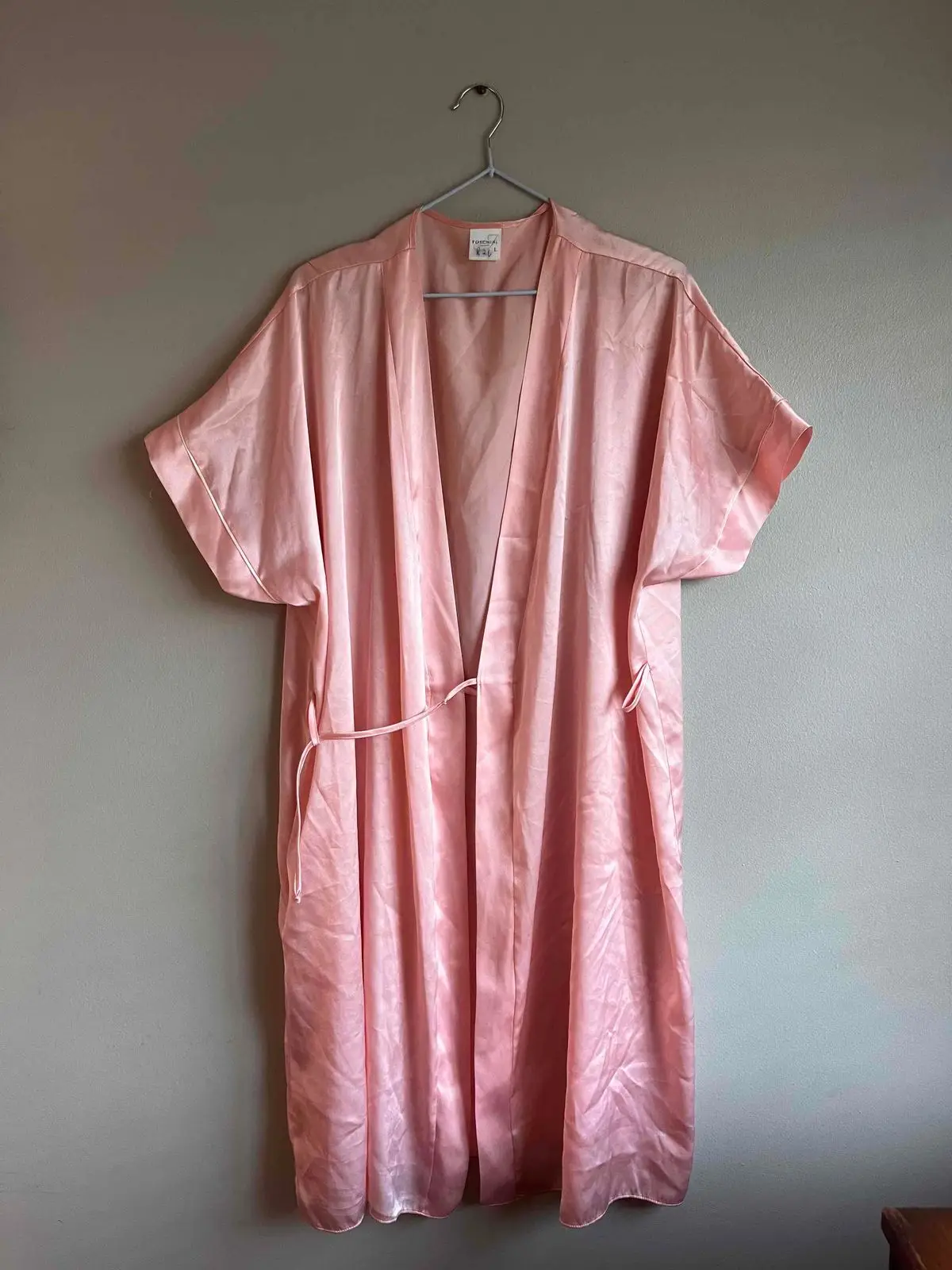 Foschini Pink Satin Robe L