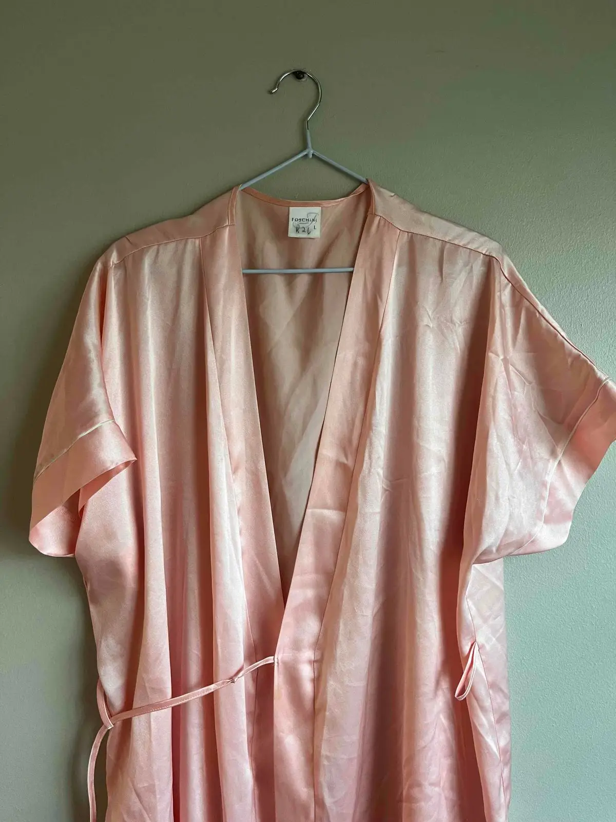 Foschini Pink Satin Robe L
