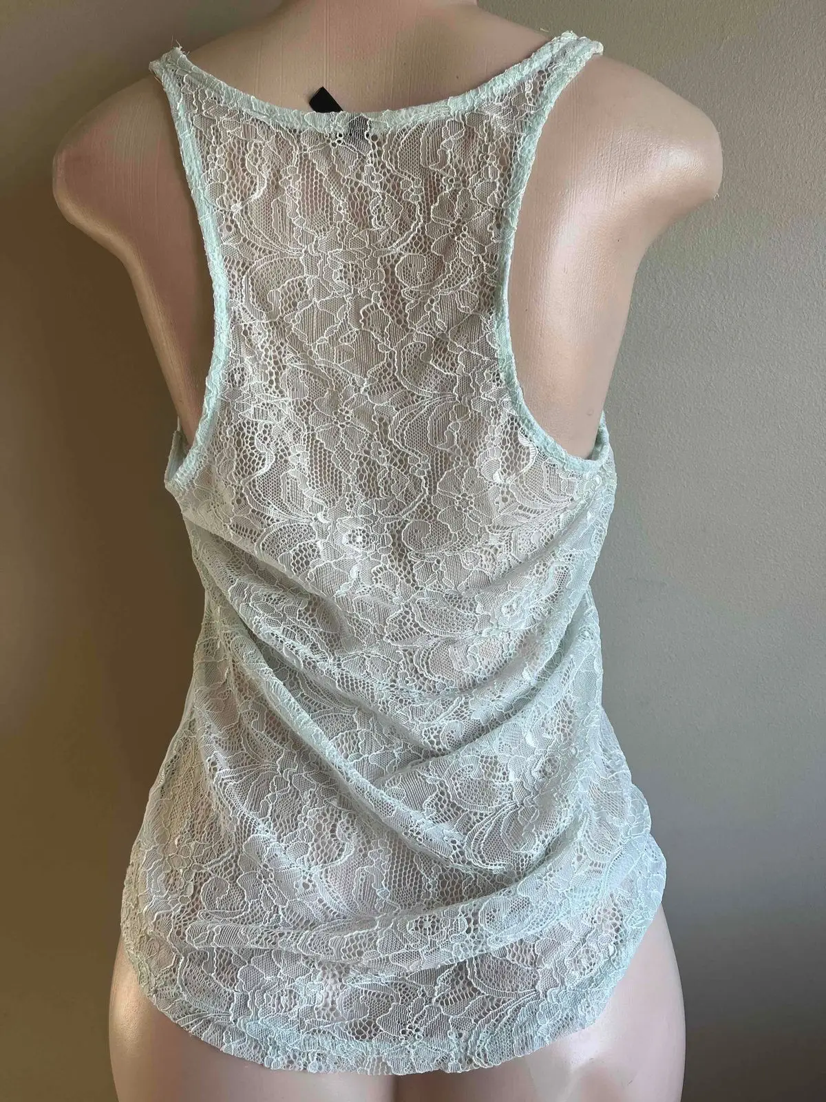 Edgars Light Blue Tank Top with Lace Straps