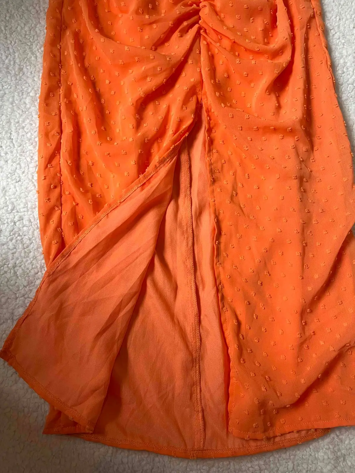 Pretty Little Thing Orange Halter Neck Dress