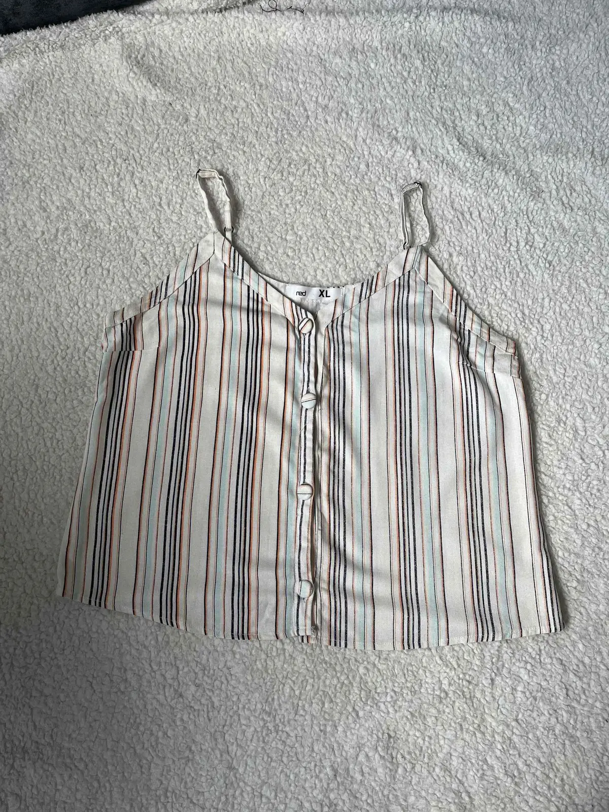 Mr Price Striped Button-Front Cami Top