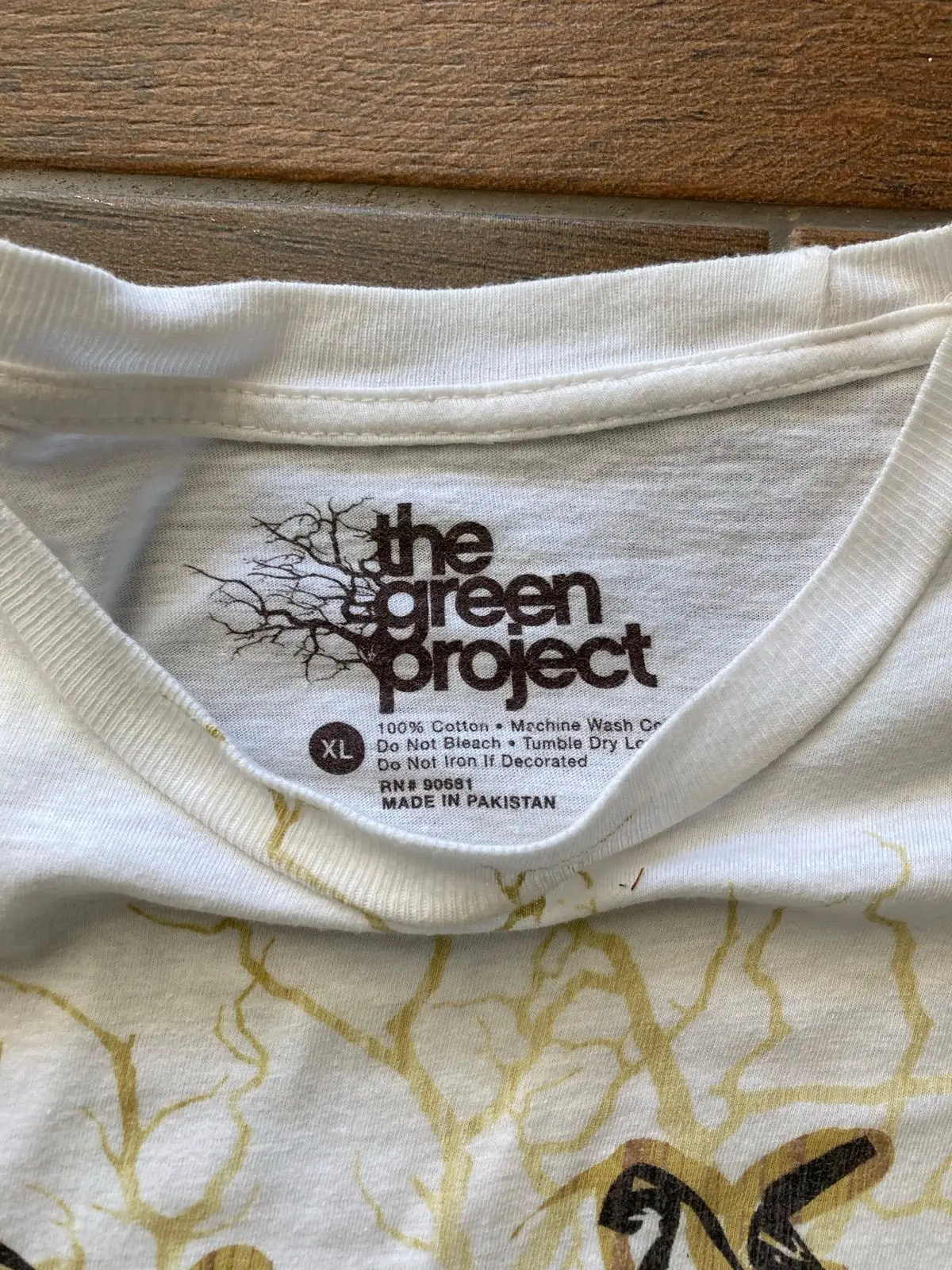 The Green Project White Graphic T-Shirt XL
