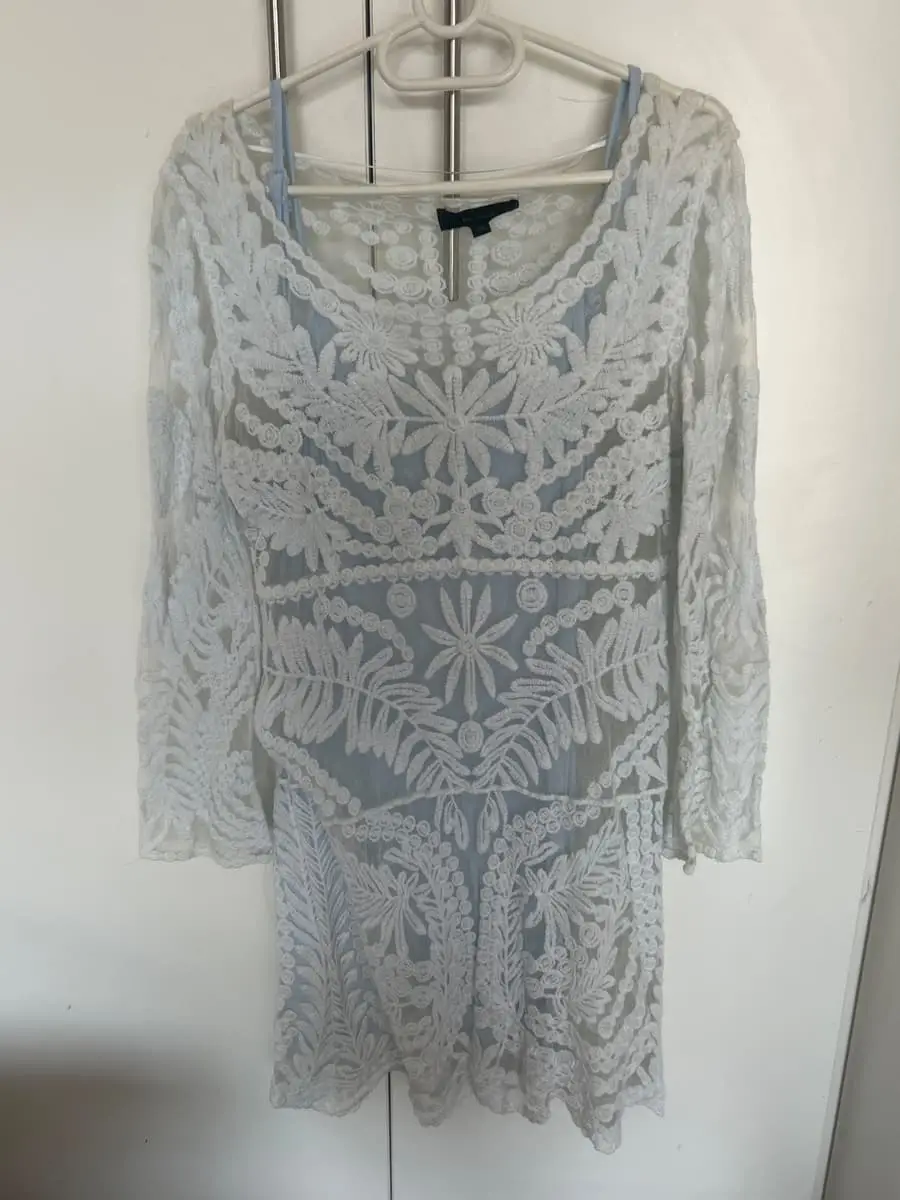 Gorgeous light blue lace dress