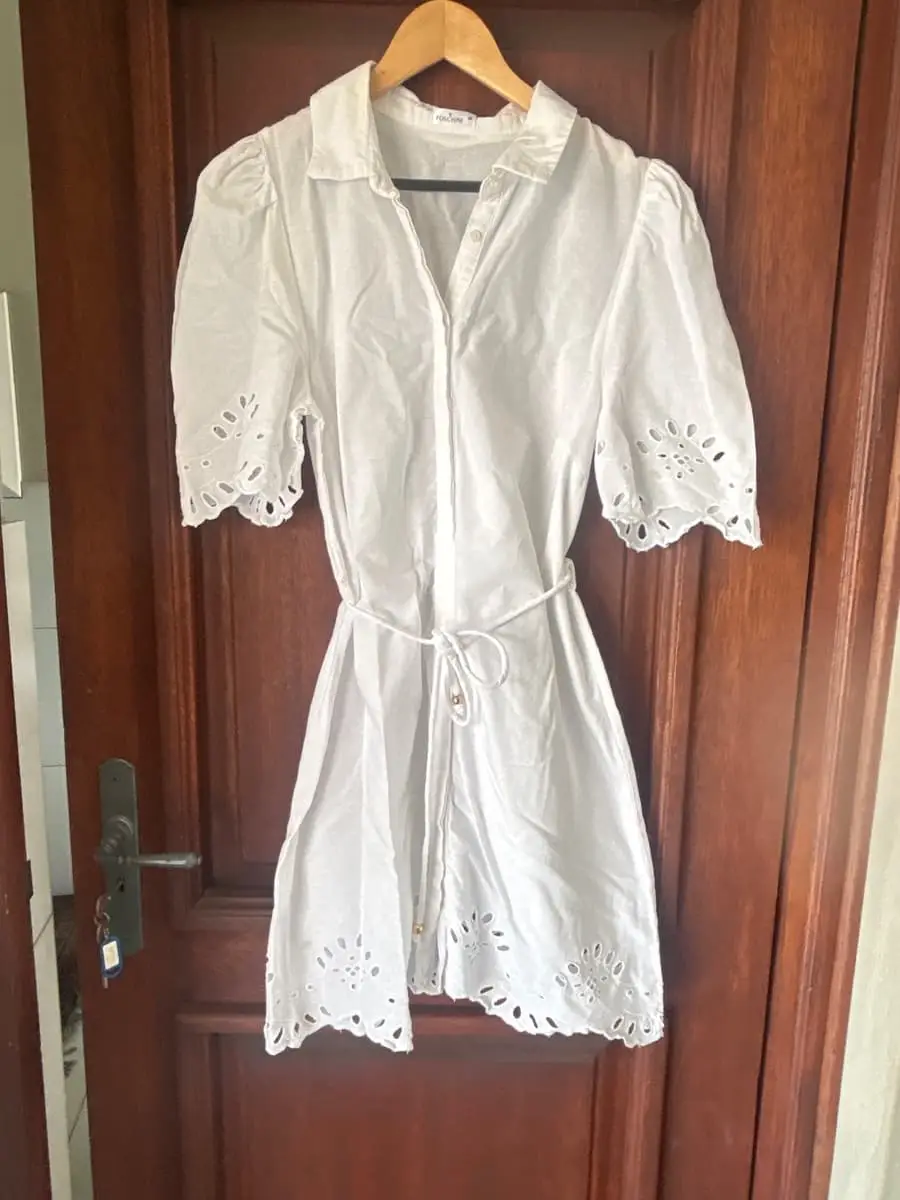 Foschini White anglaise detail summer dress