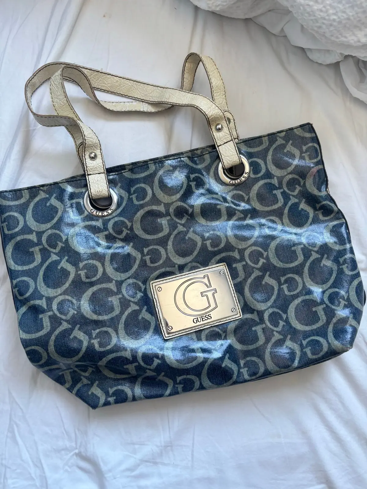 Guess Monogram Tote Bag