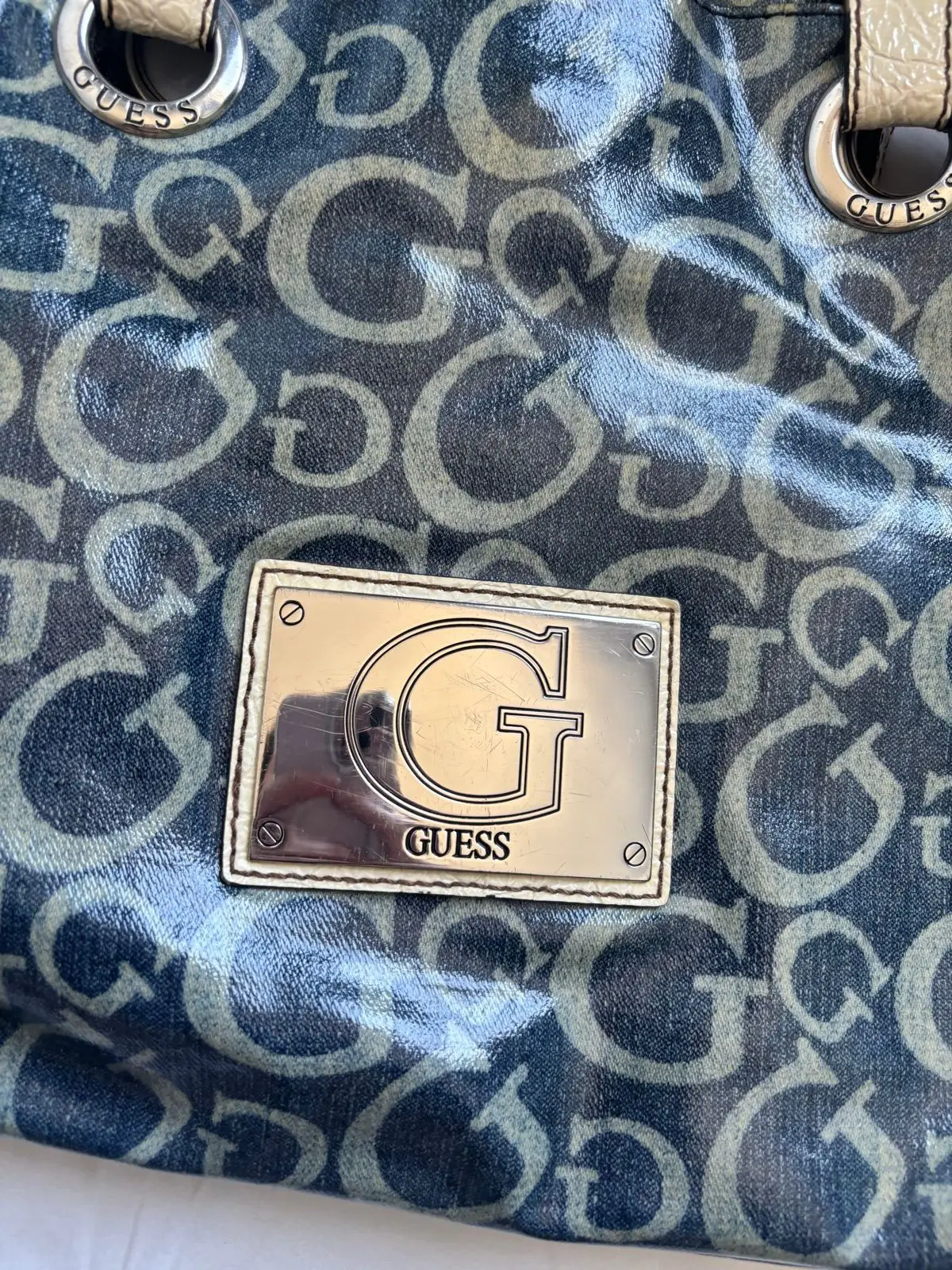 Guess Monogram Tote Bag
