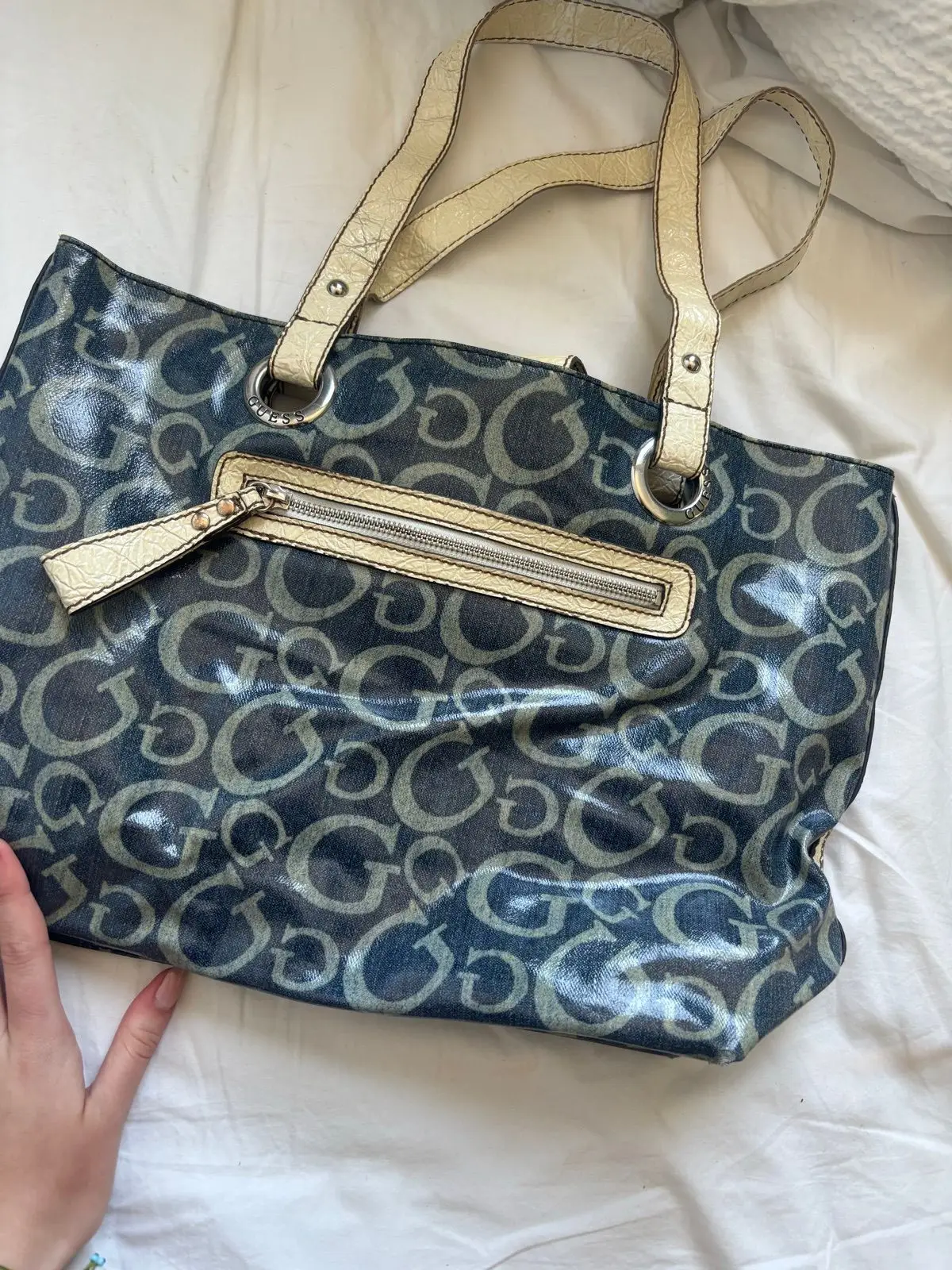 Guess Monogram Tote Bag