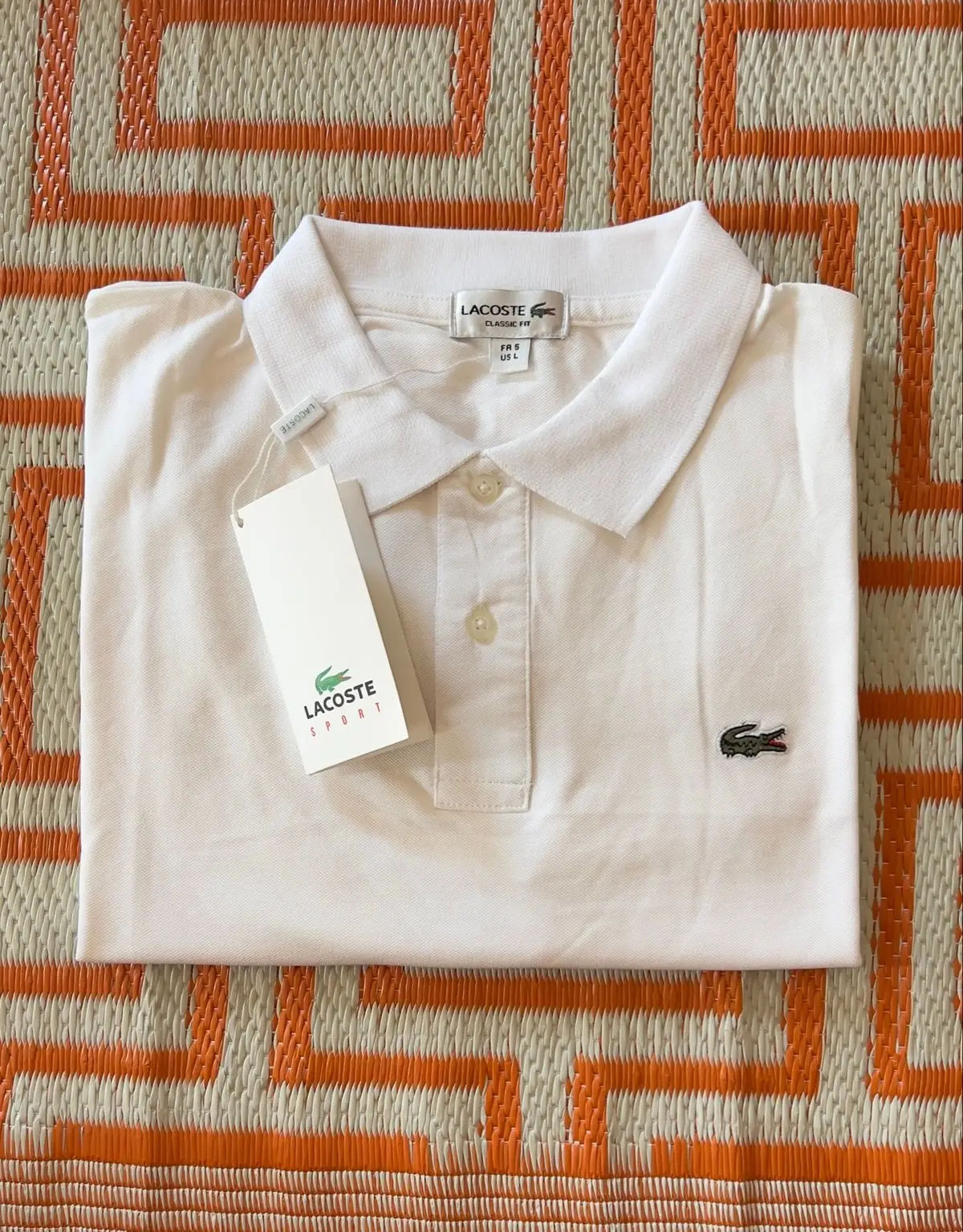 Lacoste White Polo Shirt