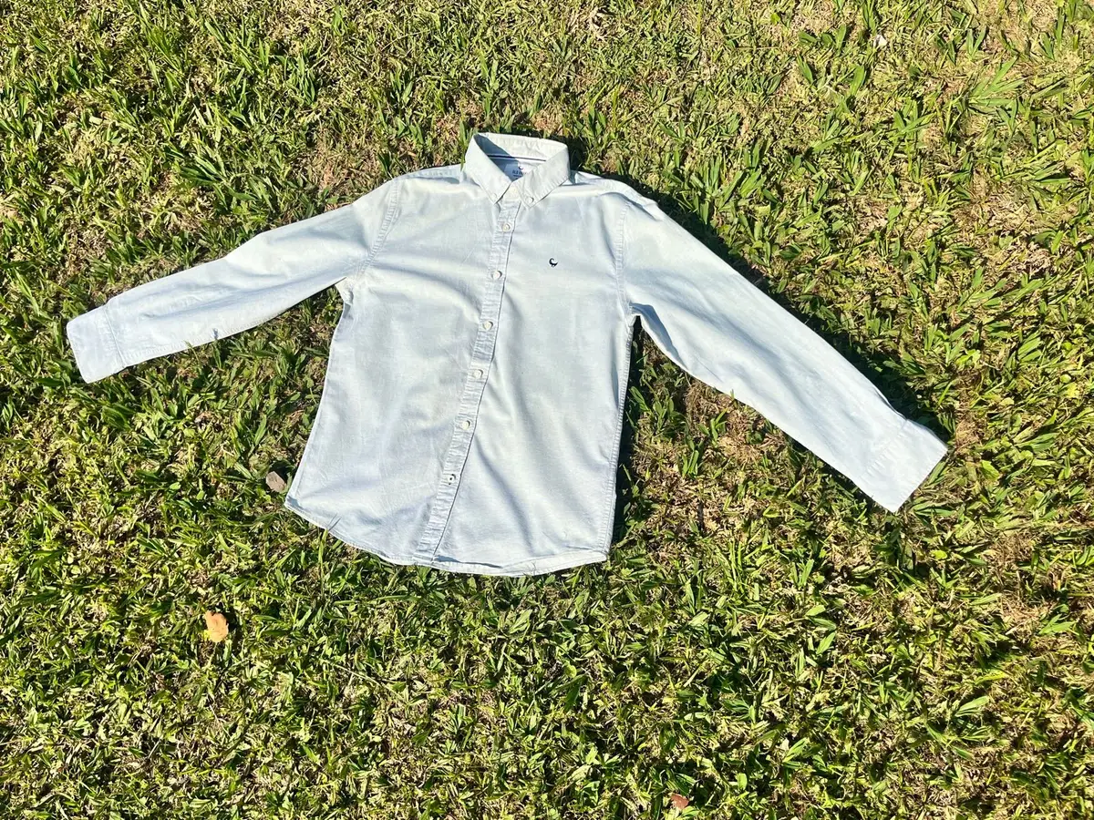 Old Khaki Light Green Long Sleeve Button-Up Shirt