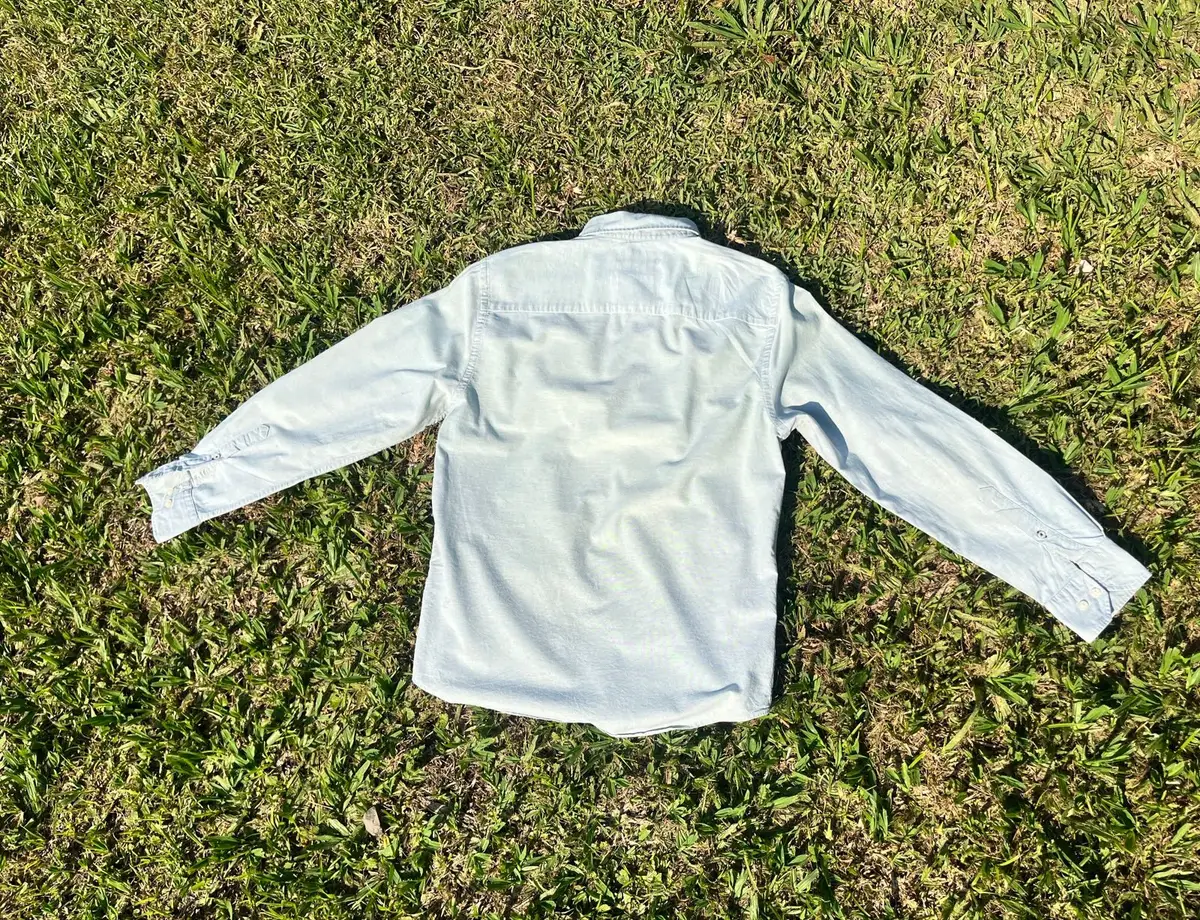 Old Khaki Light Green Long Sleeve Button-Up Shirt