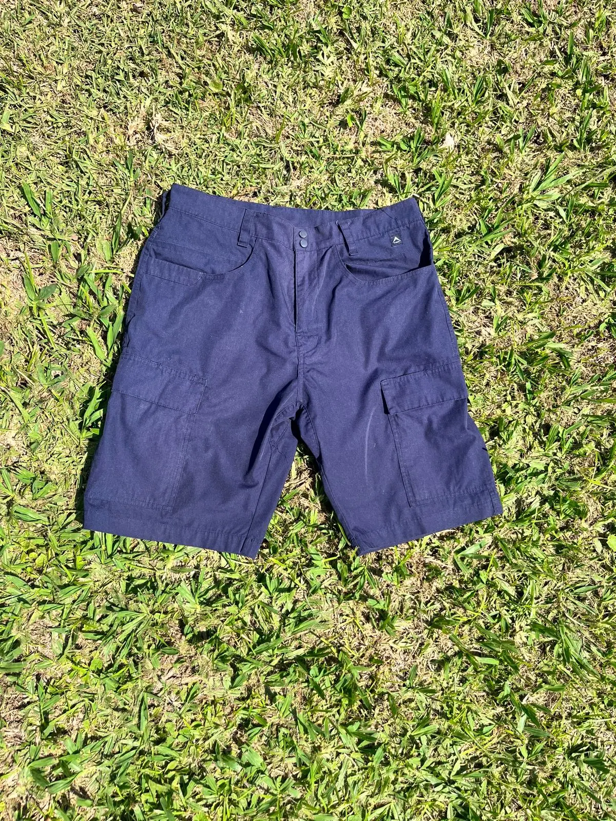 K-Way Slim Fit Cargo Shorts Navy