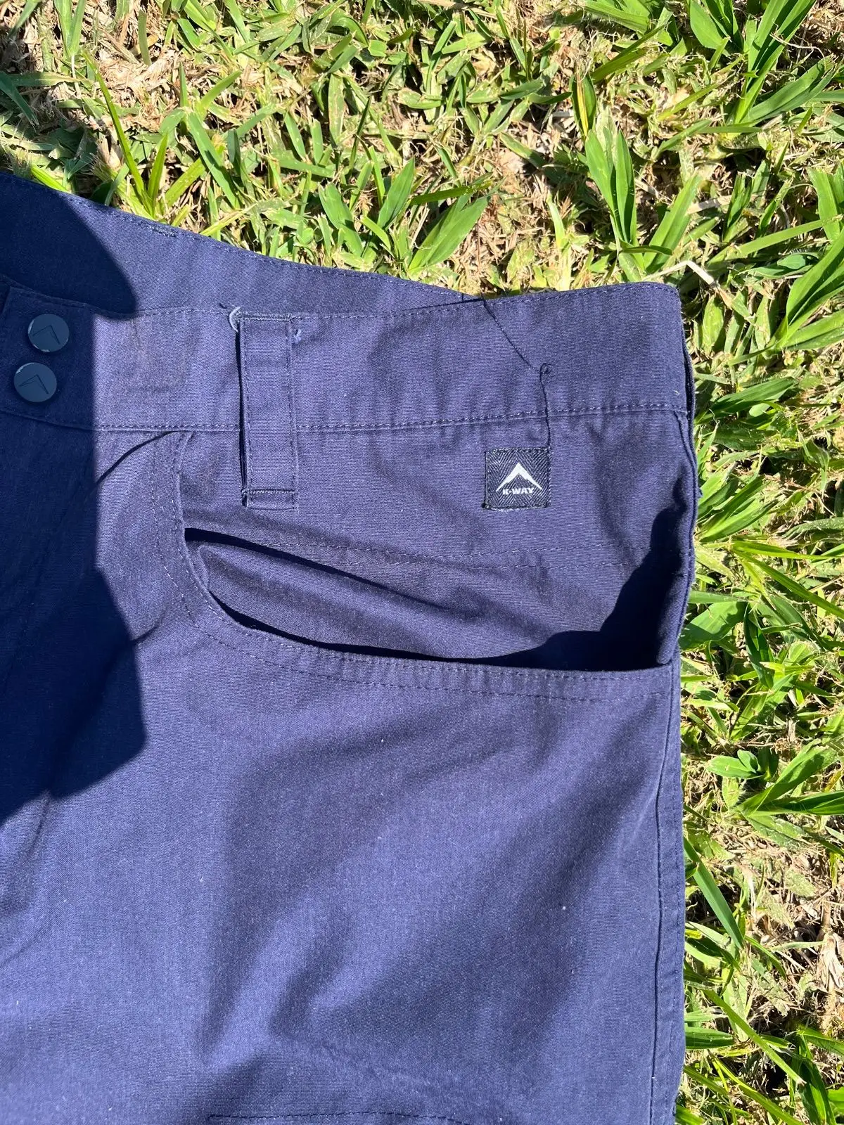 K-Way Slim Fit Cargo Shorts Navy