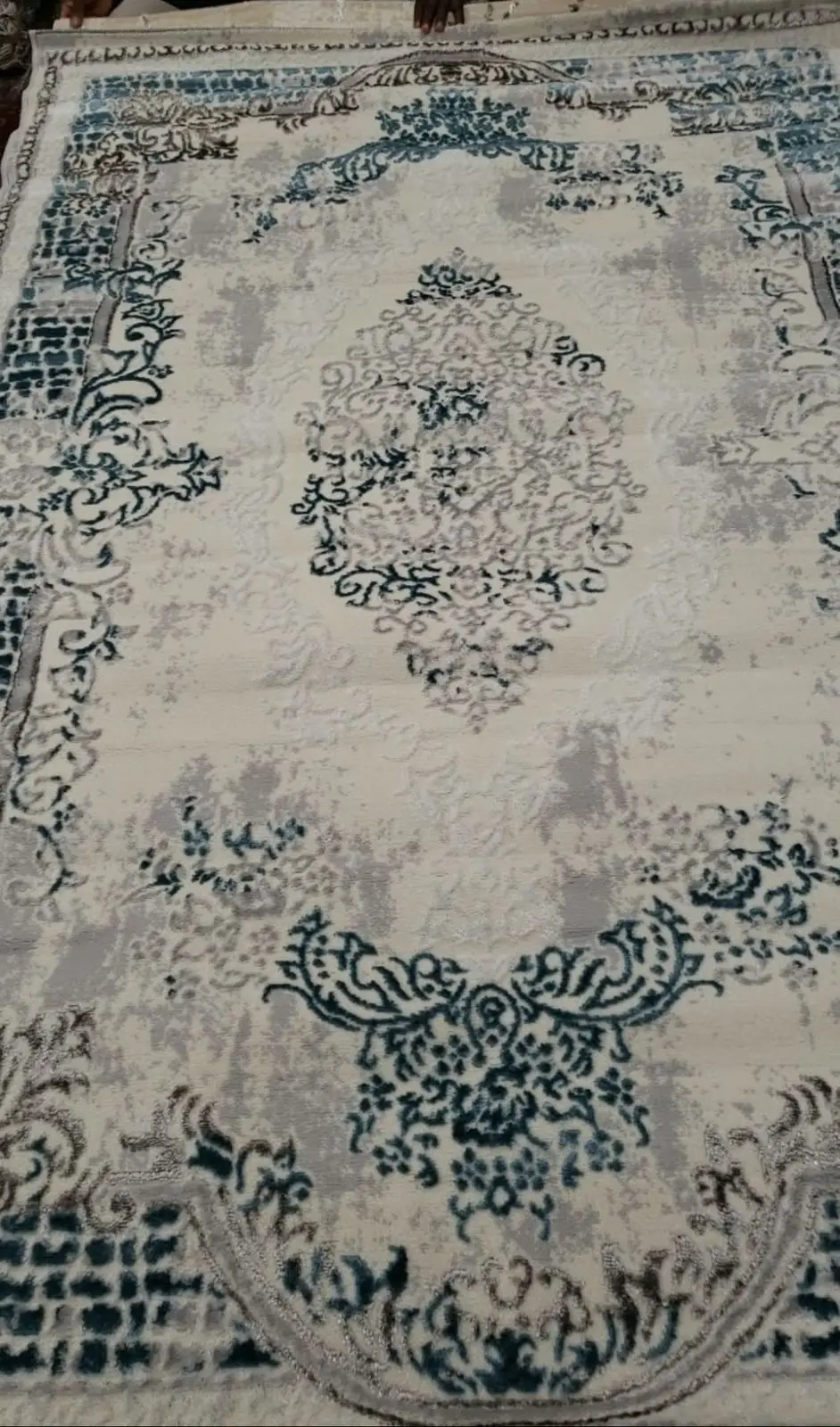 Persian Rug 160x230 Blue and Cream