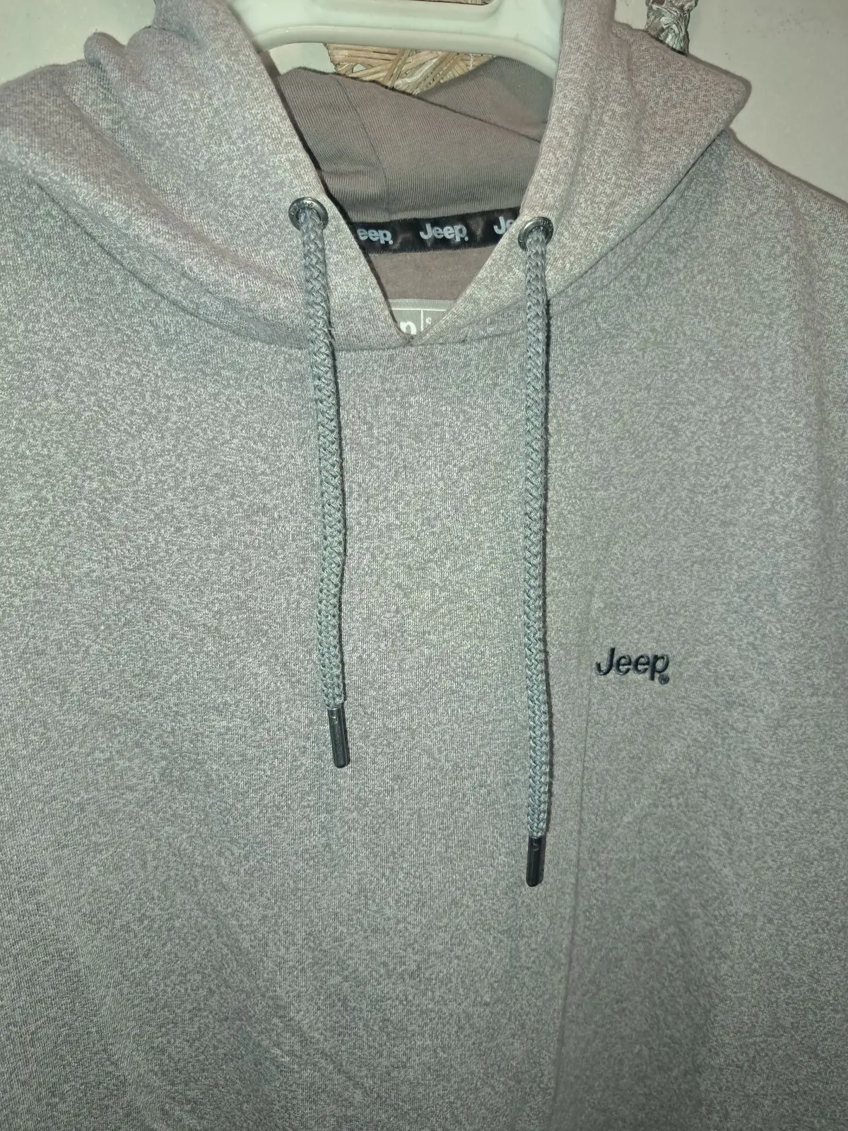 Jeep Long Hoodie Top Grey Medium