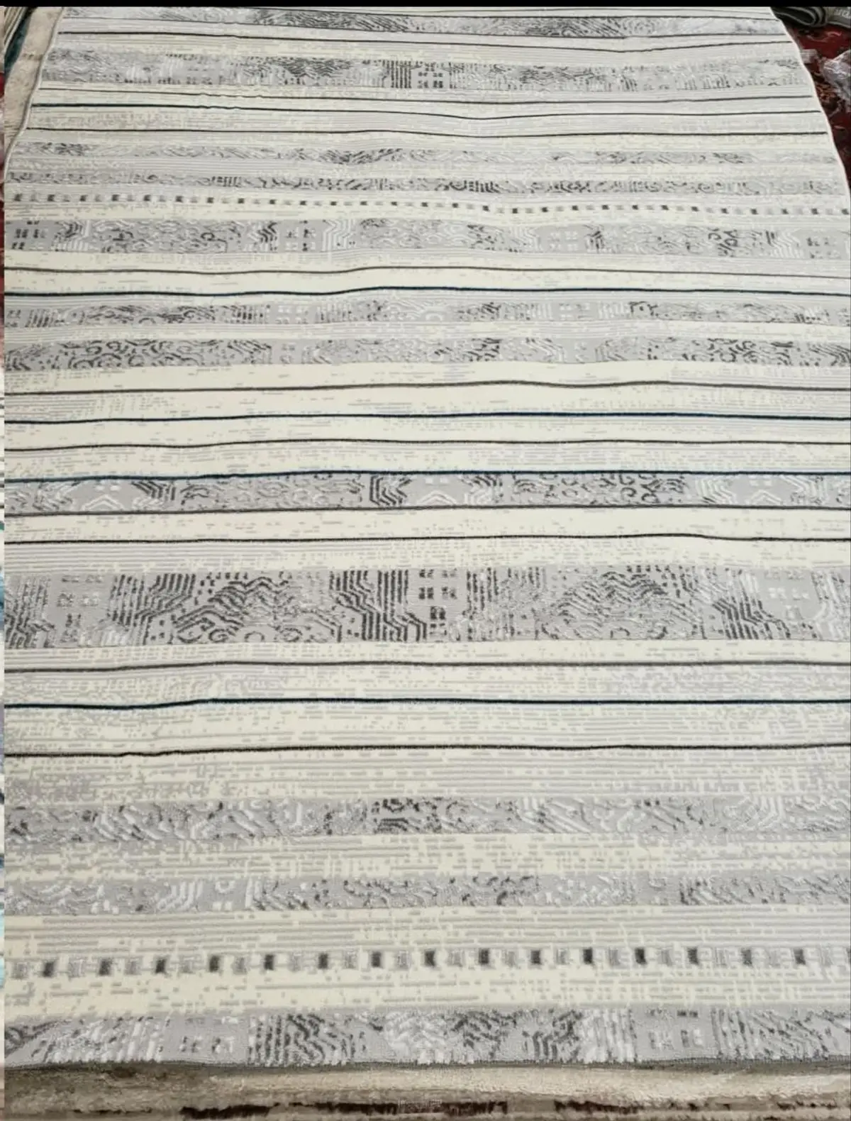 Persian Rug 160x230 Grey and White