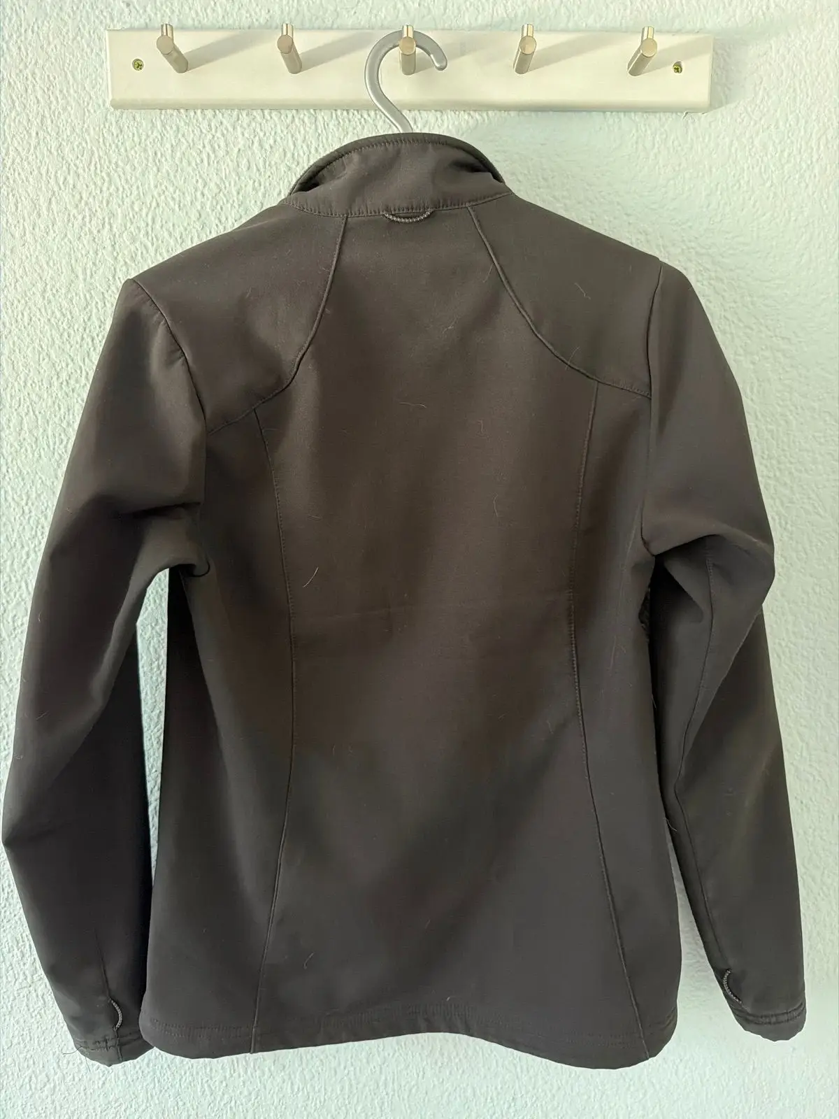 K-Way Black Fleece-Lined Zip Jacket