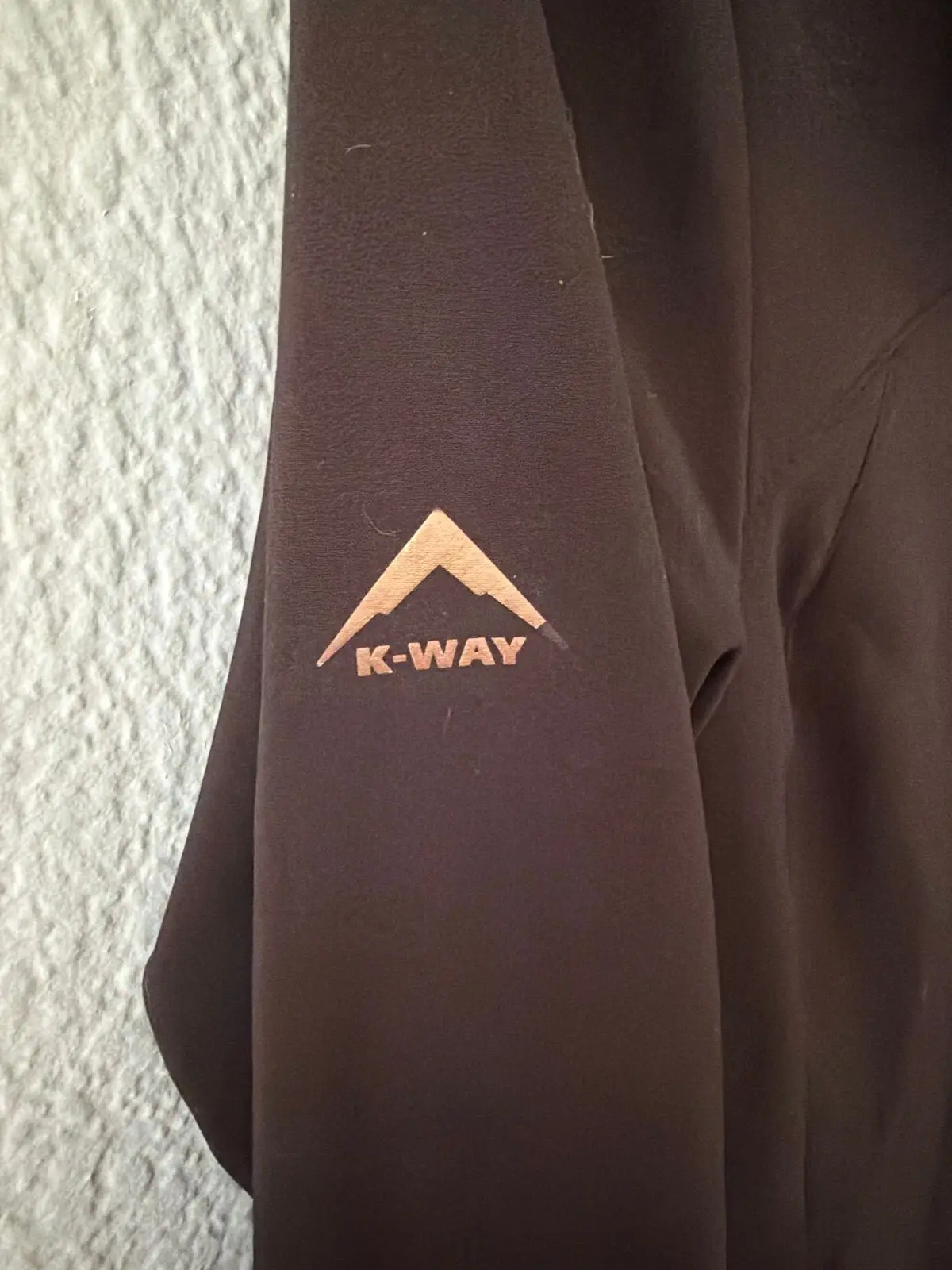 K-Way Black Fleece-Lined Zip Jacket
