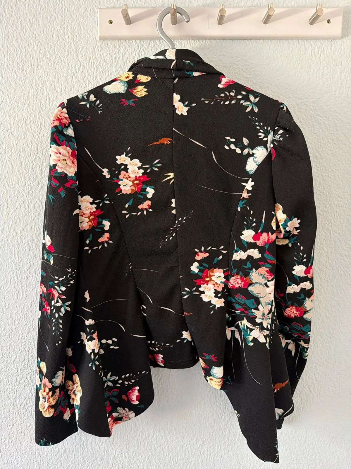 SHEIN Floral Print Open Front Blazer