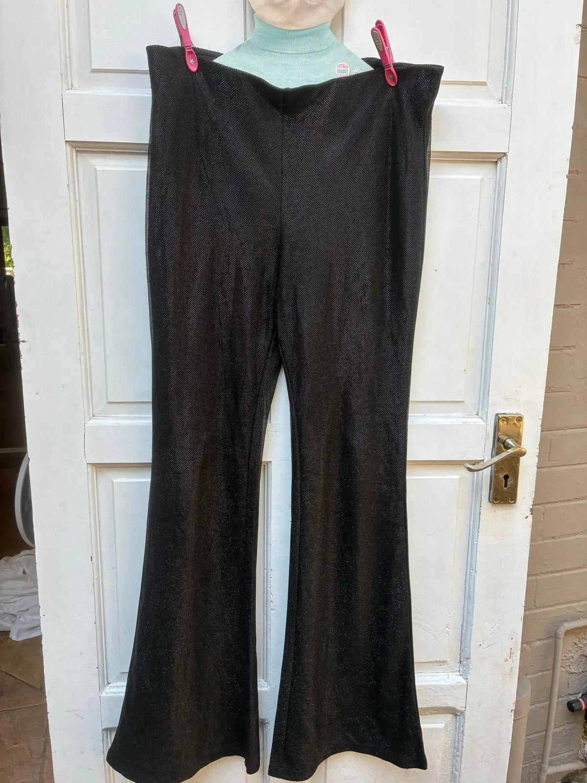 H&M Shimmery Black Layered Pants