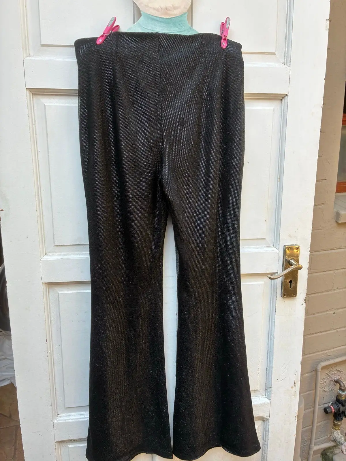 H&M Shimmery Black Layered Pants