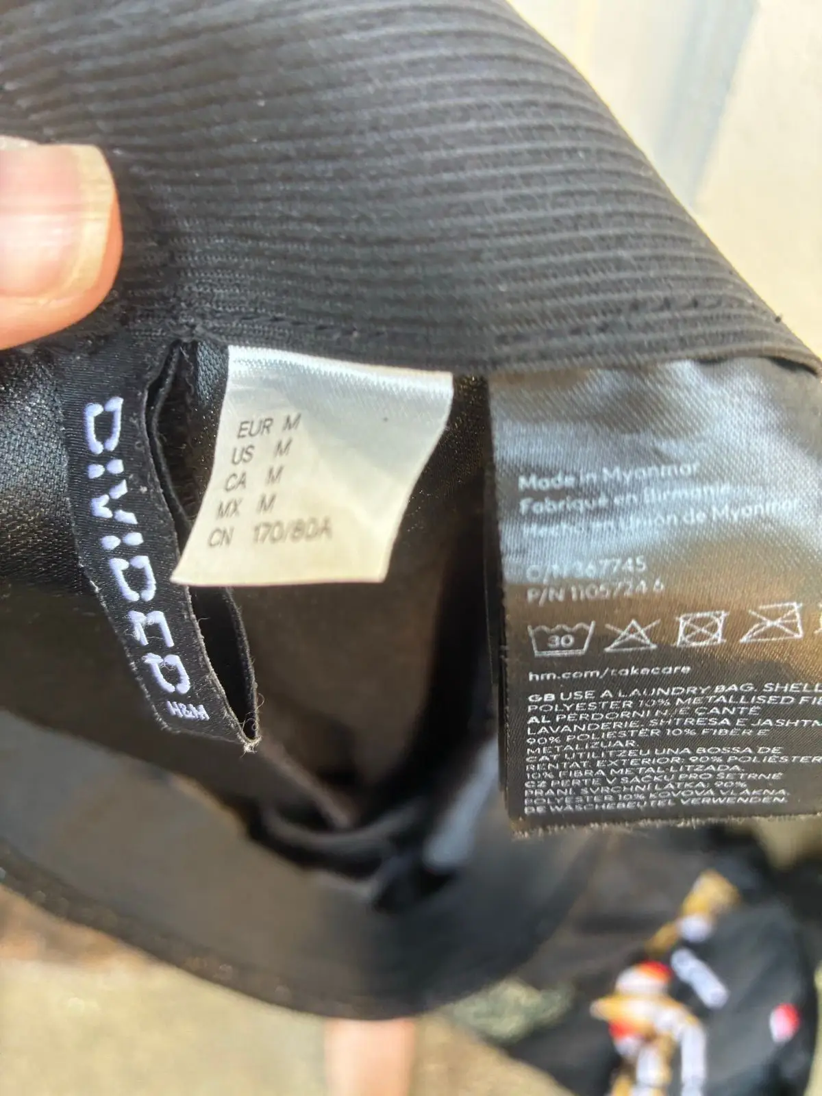 H&M Shimmery Black Layered Pants