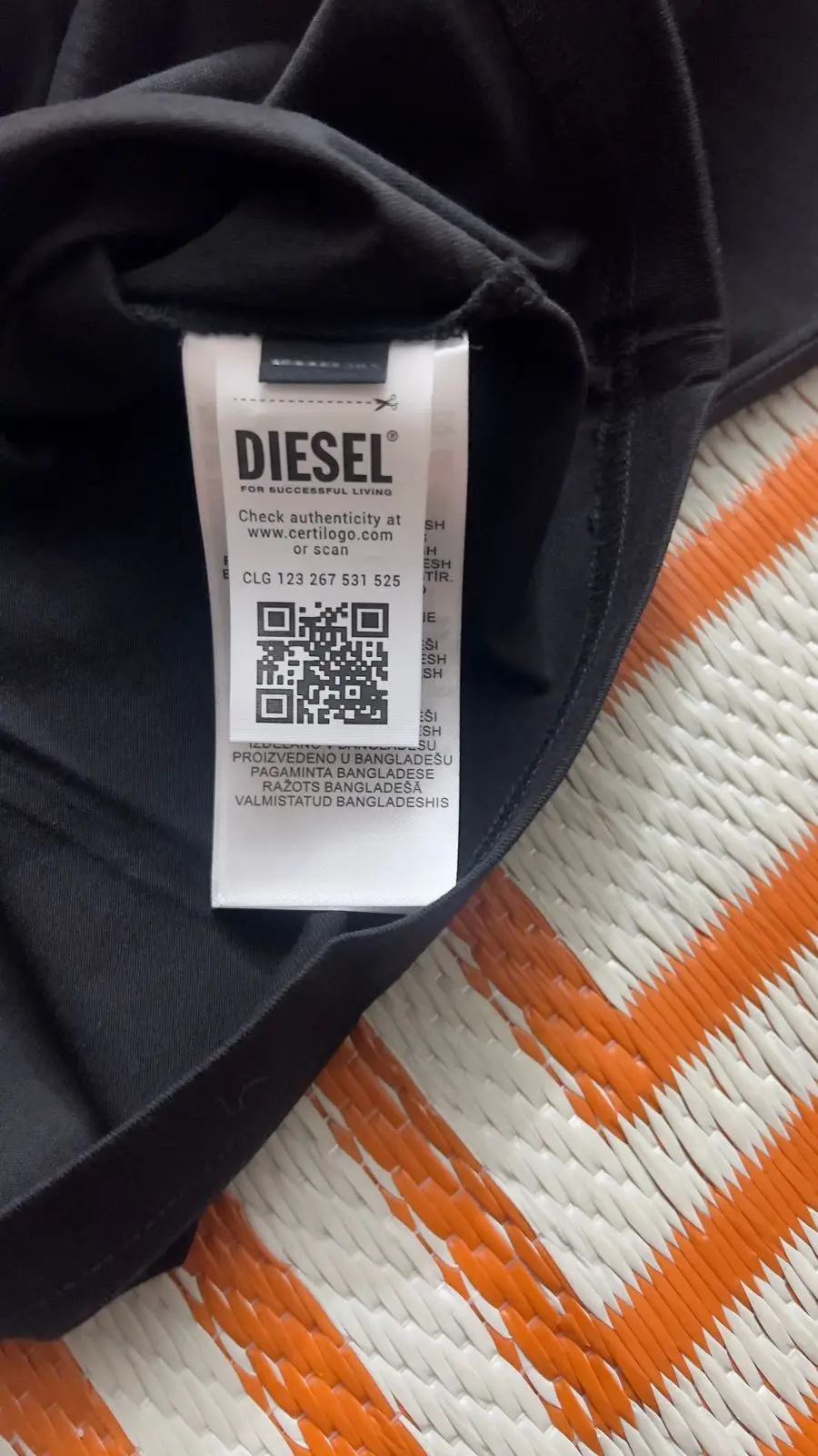 Diesel Black Graphic T-Shirt