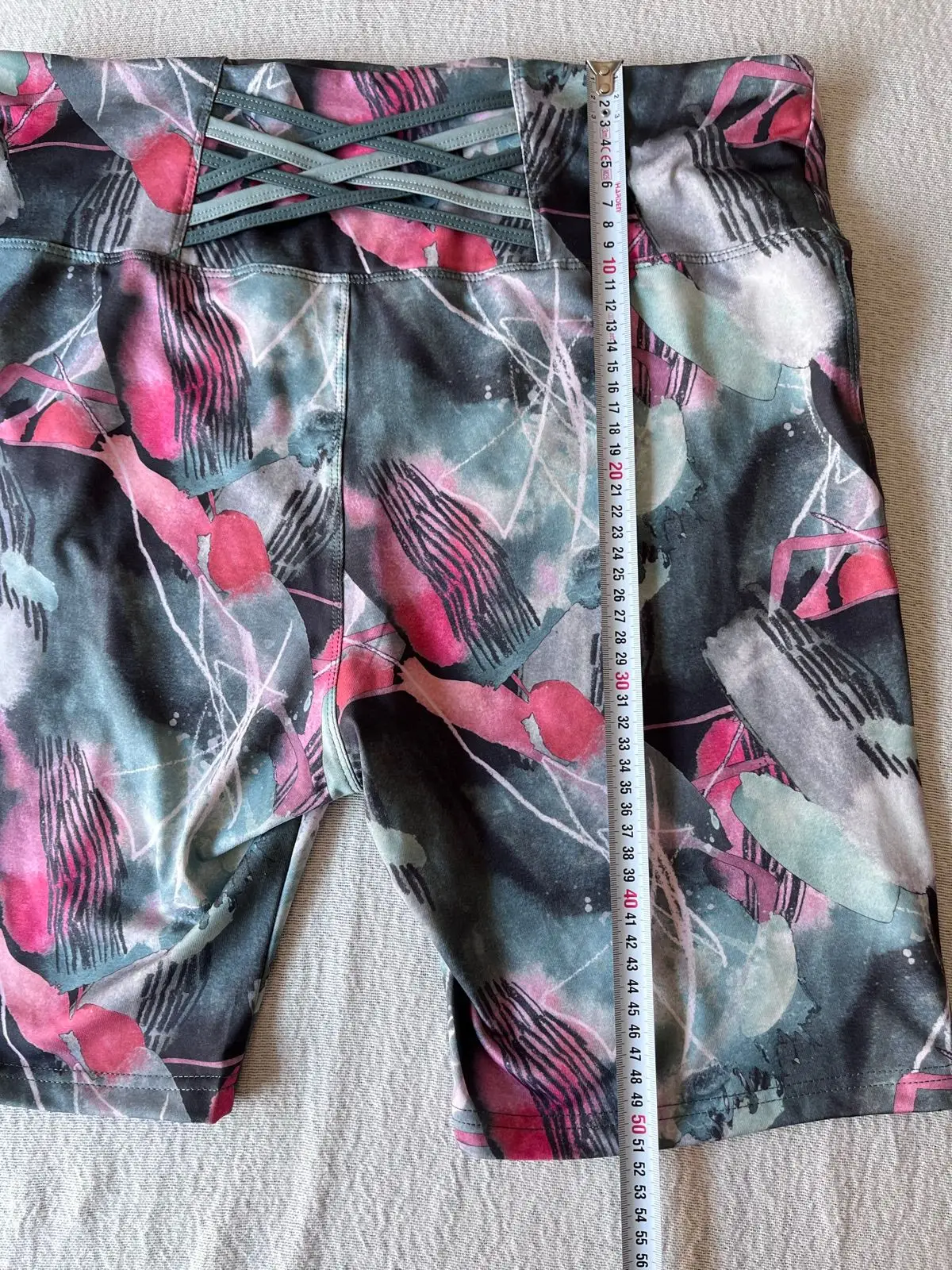 Maxed Activewear Print Crop Tights Size XXL