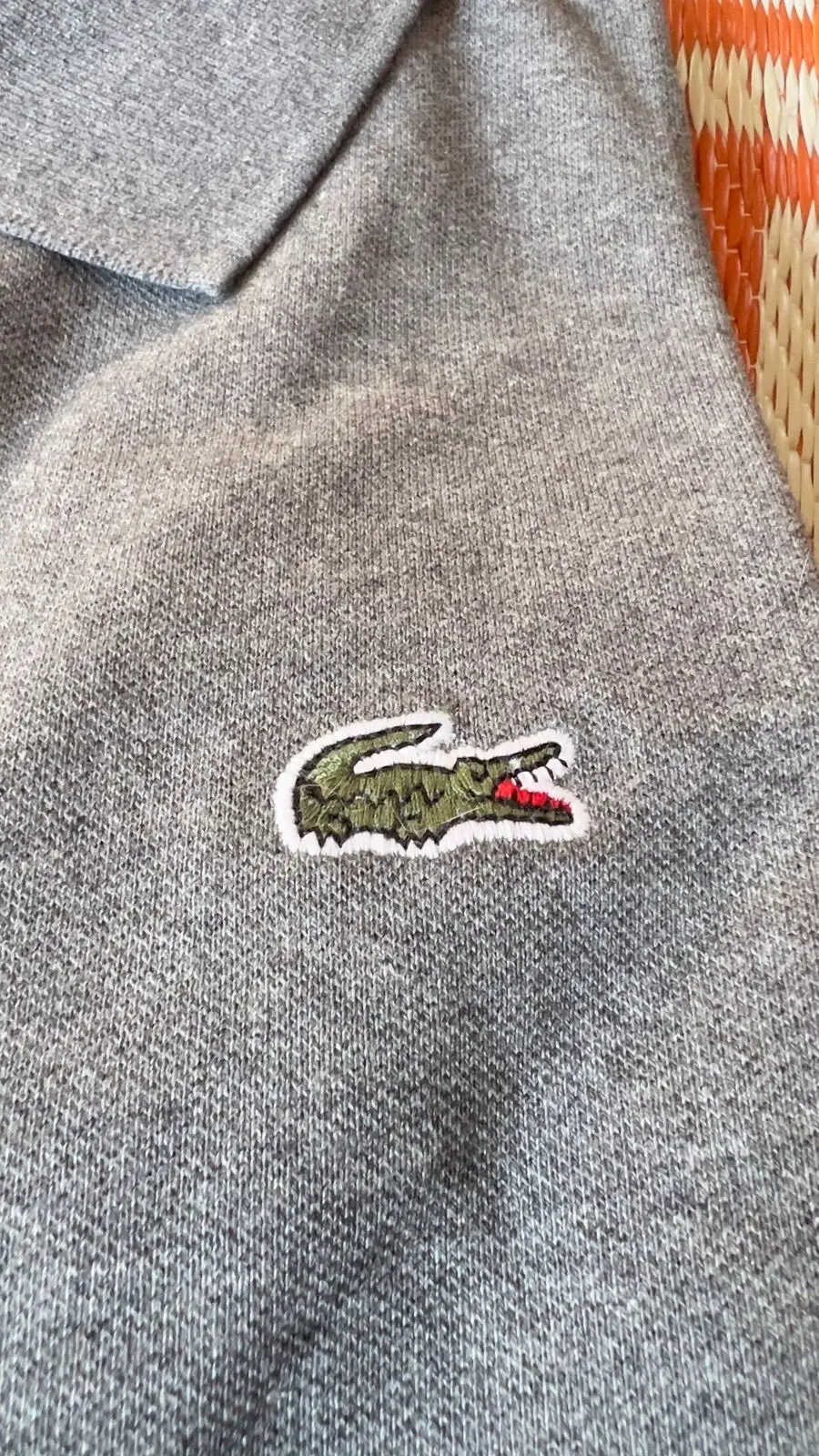 Lacoste Grey Classic Fit Polo T-Shirt