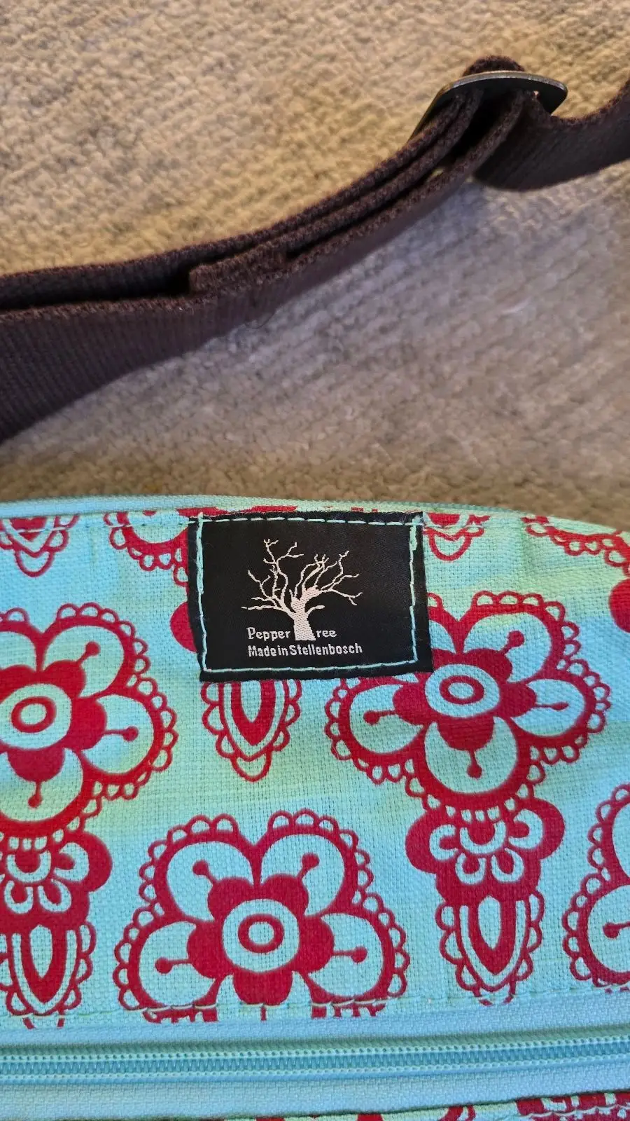 Pepper Tree Floral Print Crossbody Bag