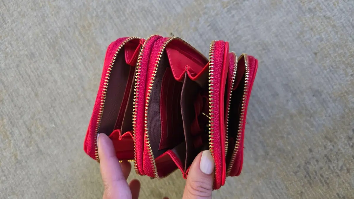 Forever Young Red Phone Bag with Strap